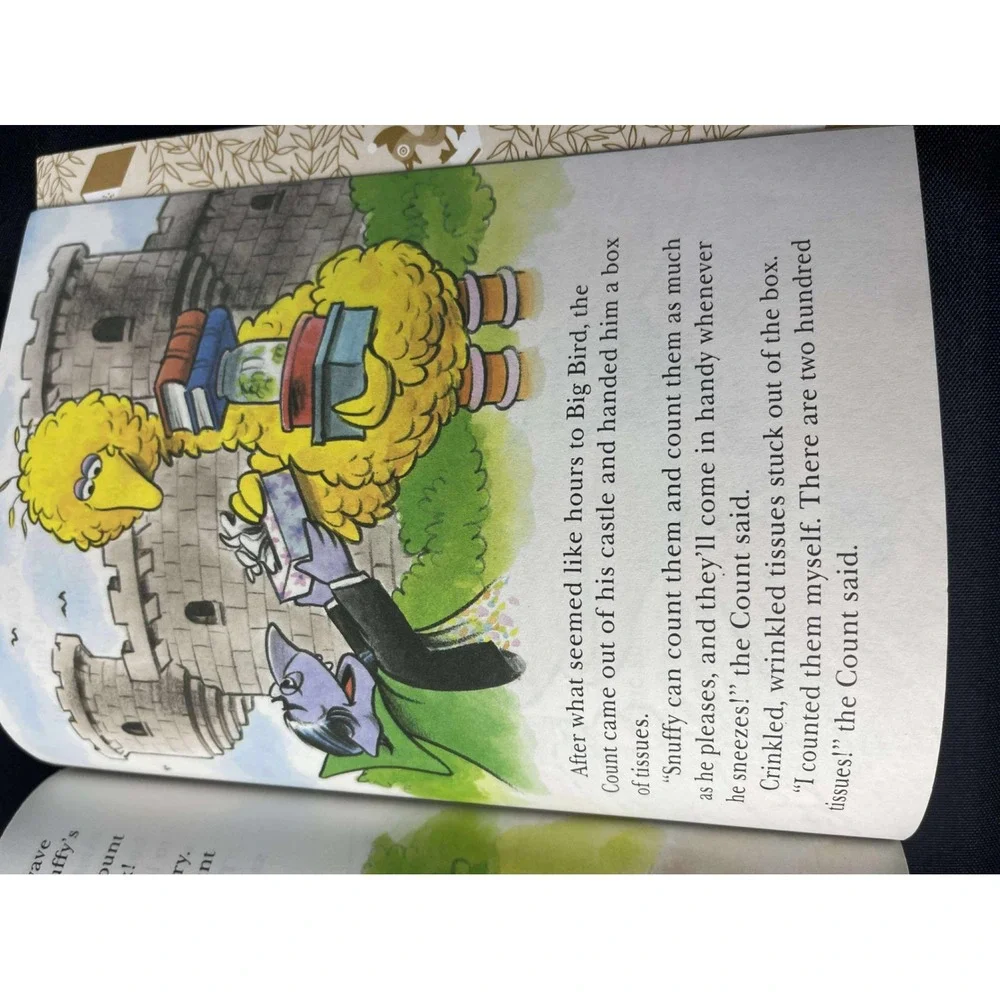 The Day Snuffy Had the Sniffles‎ Little Golden Book Sesame Street 1988